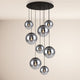s.luce Progress XL 8-light gallery light with modular canopy