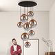 s.luce Progress XL 8-light gallery light with modular canopy