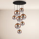 s.luce Progress XL 8-light gallery light with modular canopy