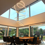 LED ring pendant light Ø 150cm