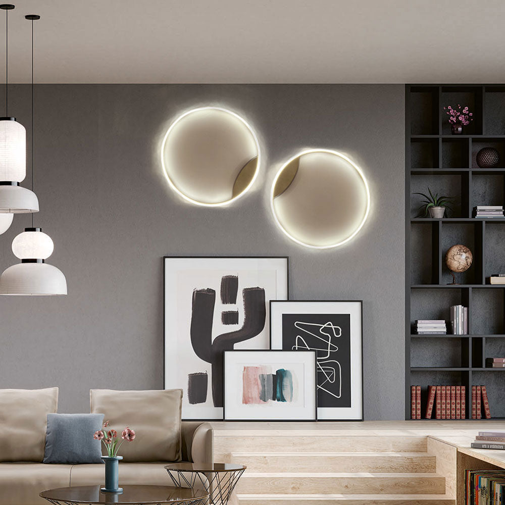 Lampada a parete ad anello a LED e lampada a soffitto Dimmabile moderna round