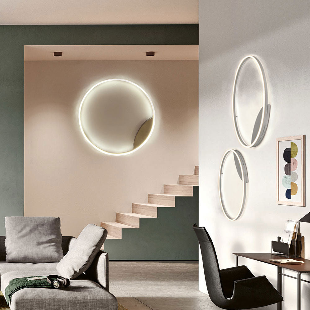 LED Ring Wall Lamp &amp; Ceiling Light Dimmable Modern Round