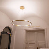 s.luce LED ring pendant light round direct or indirect