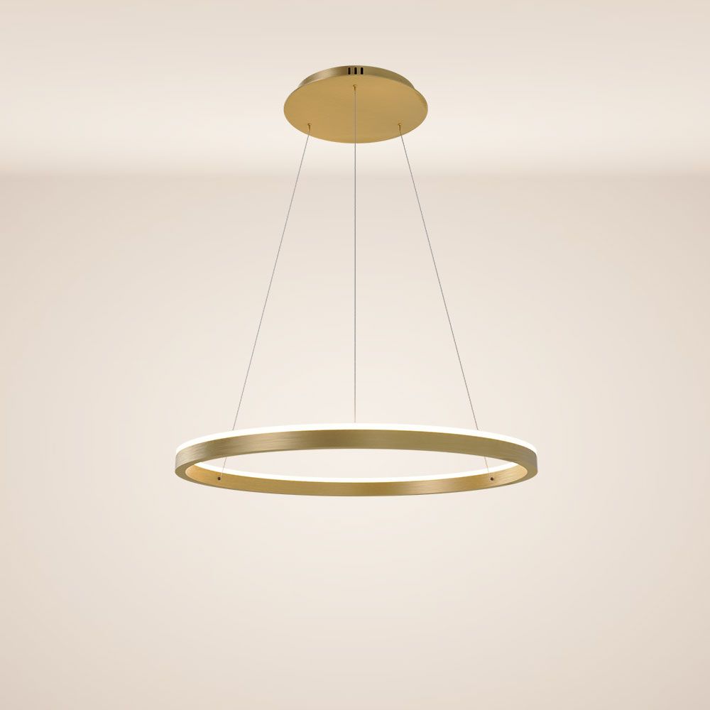 s.luce LED ring pendant light round direct or indirect