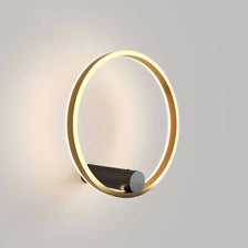 s.luce Ring Air LED seinä- ja kattovalaisin Ø 40 cm pyöreä epäsuora seinään asennettuna.