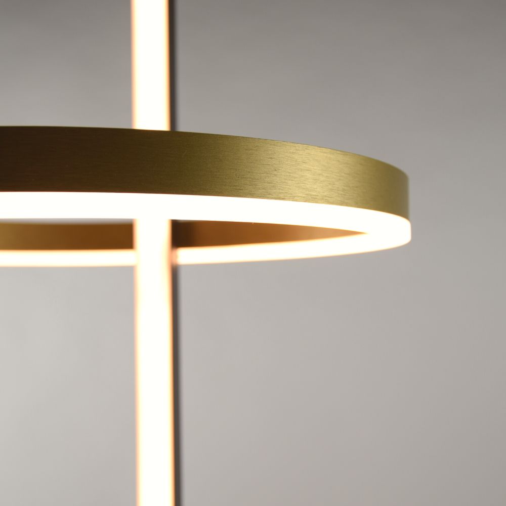 s.luce Ring LED-golvlampa Ø 40cm direkt & indirekt