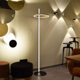 Ring LED floor lamp Ø 40cm direct &amp; indirect