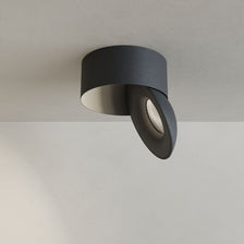 s.luce Santa Neo LED-plafondspot draaibaar & dimbaar in modern design, draaibaar en zwenkbaar aan het plafond.