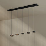 s.luce Santa Air LED-spisebordspendel med 5 lys 160 cm