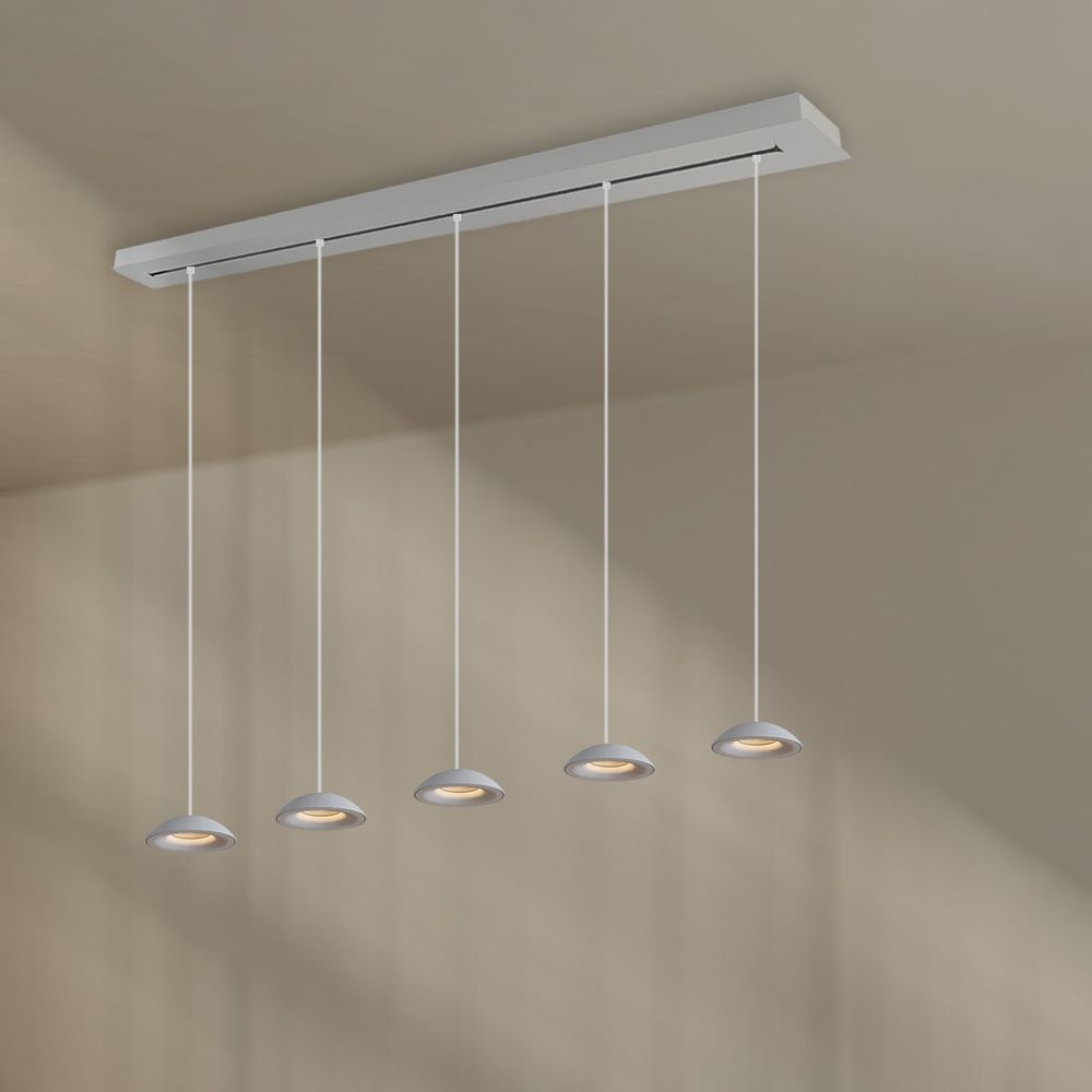 s.luce Santa Air LED-spisebordspendel med 5 lys 160 cm