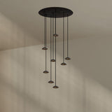 s.luce Santa Air LED dining room pendant light 8-light Ø 80cm canopy