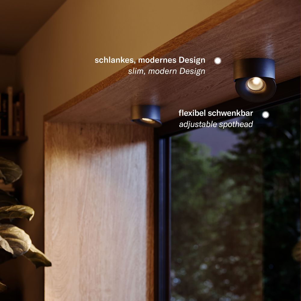 s.luce Santa Neo LED-Deckenstrahler schwenkbar & dimmbar