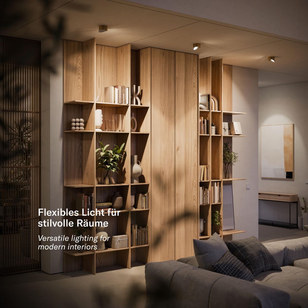 s.luce Santa Neo Faretto da soffitto LED orientabile e dimmerabile