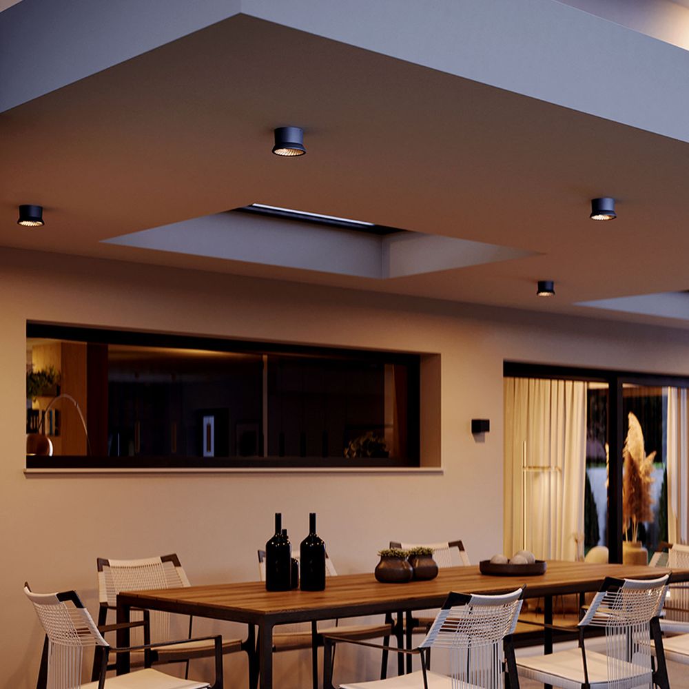 s.luce Santa Out LED Aussen-Deckenleuchte IP65 drehbar