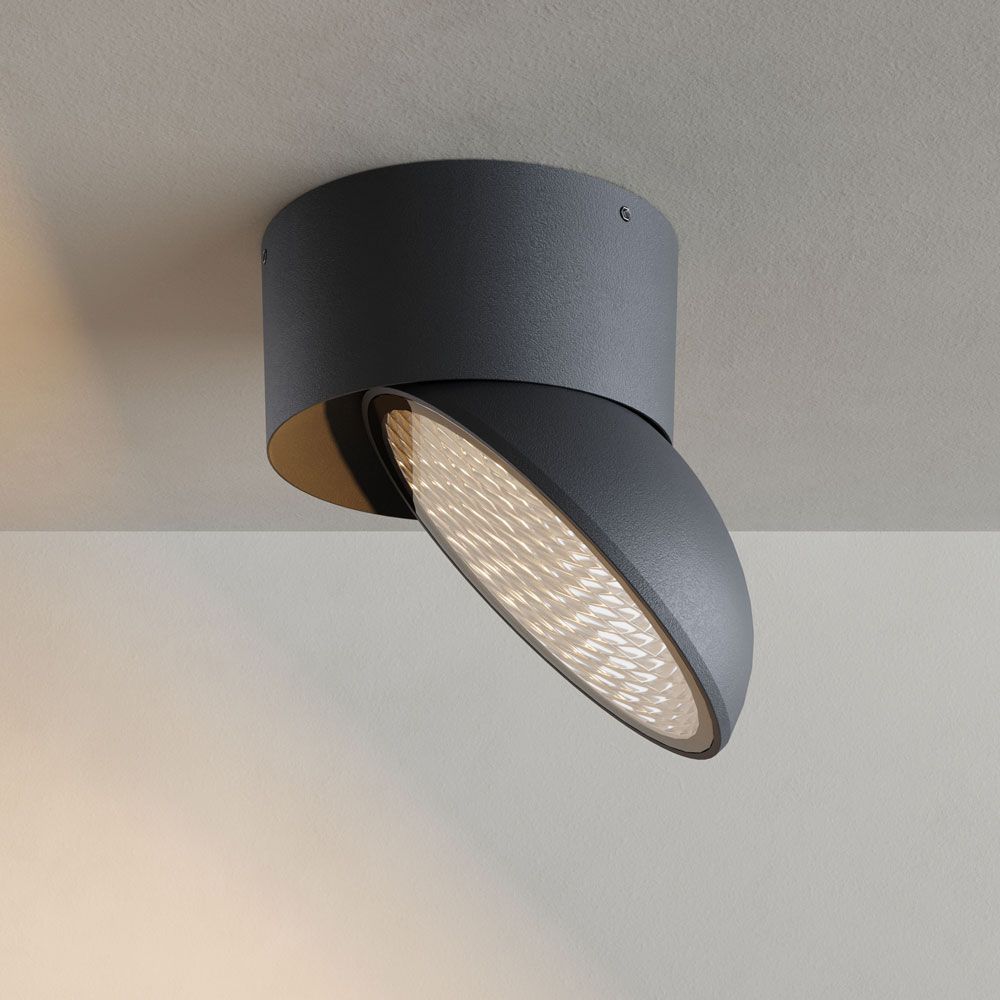 s.luce Santa Out LED Aussen-Deckenleuchte IP65 drehbar