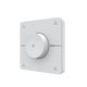 s.luce Smart-Dim 4-Zonen Wand- & Fernbedienung weißer Wandregler mit zentralem Drehknopf zum stufenlosen Dimmen und Zonenwechsel
