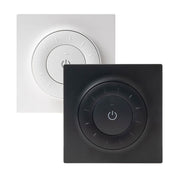 s.luce Smart-Dim-Set 12/24V mit Fernbedienung inkl. Einbau - Dimmschalter in schwarz und weiß
