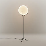 s.luce Orb Poseidon floor lamp with glass globe 175cm