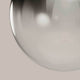 s.luce Lampadaire Orb Poseidon avec boule en verre 175cm