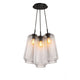 s.luce Velo Cluster Glas-Pendelleuchte 3-flammig 3x18cm in eleganter und stilvoller Anordnung.