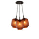 s.luce Velo Cluster Glas-Pendelleuchte 3-flammig 3x20cm mit drei runden Glasleuchten in stilvollem Design.