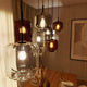 s.luce Velo Cluster Glas-Pendelleuchte 3-flammig 3x25cm mit voluminösen Glasleuchten in eleganter Anordnung.