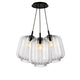 s.luce Velo Cluster Glas-Pendelleuchte 3-flammig 3x25cm mit drei Glasleuchten in markanter Form.