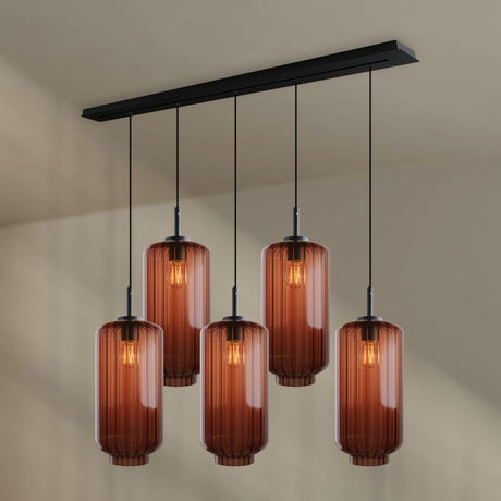 s.luce Velo lampa stołowa 5-światło 160cm czasza Ø 18cm