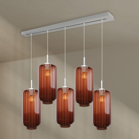 s.luce Velo lampa stołowa 5-światło 160cm czasza Ø 18cm