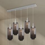 s.luce Velo dining table lamp 5-light 160cm canopy Ø 18cm