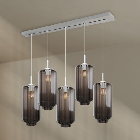 s.luce Velo lampa stołowa 5-światło 160cm czasza Ø 18cm