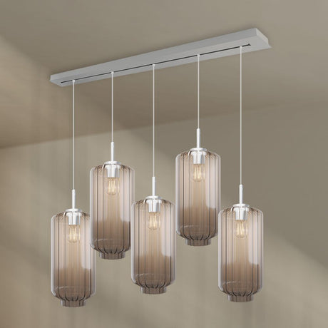 s.luce Velo lampa stołowa 5-światło 160cm czasza Ø 18cm