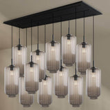 s.luce Velo 12-flammige Esstischleuchte mit Glaslampenschirmen und stylischem Design.