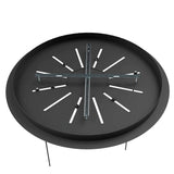 s.luce Velo Baldachin Ø 80cm für 12-flammige Galerieleuchte in elegantem Schwarz, stilvolles Design für hohe Räume.