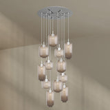 s.luce Velo galerielamp 12-lichts Ø 80cm kap Ø 18/20/25cm