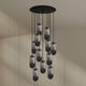 s.luce Velo Galerieleuchte 12-flammig Ø 80cm Baldachin Ø 18cm in modernem Design mit elegantem Licht