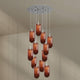 s.luce Velo Galerieleuchte 12-flammig Ø 80cm Baldachin Ø 18cm mit eleganten Pendelleuchten.