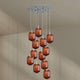 s.luce Velo 12-flammige Galerieleuchte Ø 80cm Baldachin Ø 20cm mit eleganten Pendelleuchten