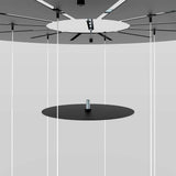 s.luce Velo gallery lampada a 20 luci Ø 120cm Ø 18/20/25cm