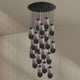s.luce Velo Galerie-Pendelleuchte 20-flammig Ø 120cm Ø 18cm mit eleganten Glas-Pendelleuchten in stilvollem Design.