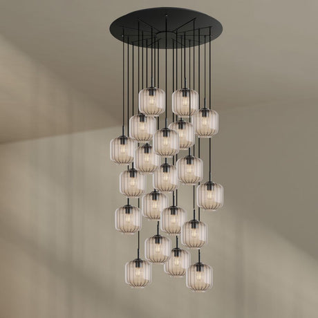 s.luce Velo gallery light 20 luci Ø 120cm baldacchino Ø 20cm