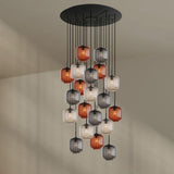 s.luce Velo galerielamp 20-lichts Ø 120cm baldakijn Ø 20cm