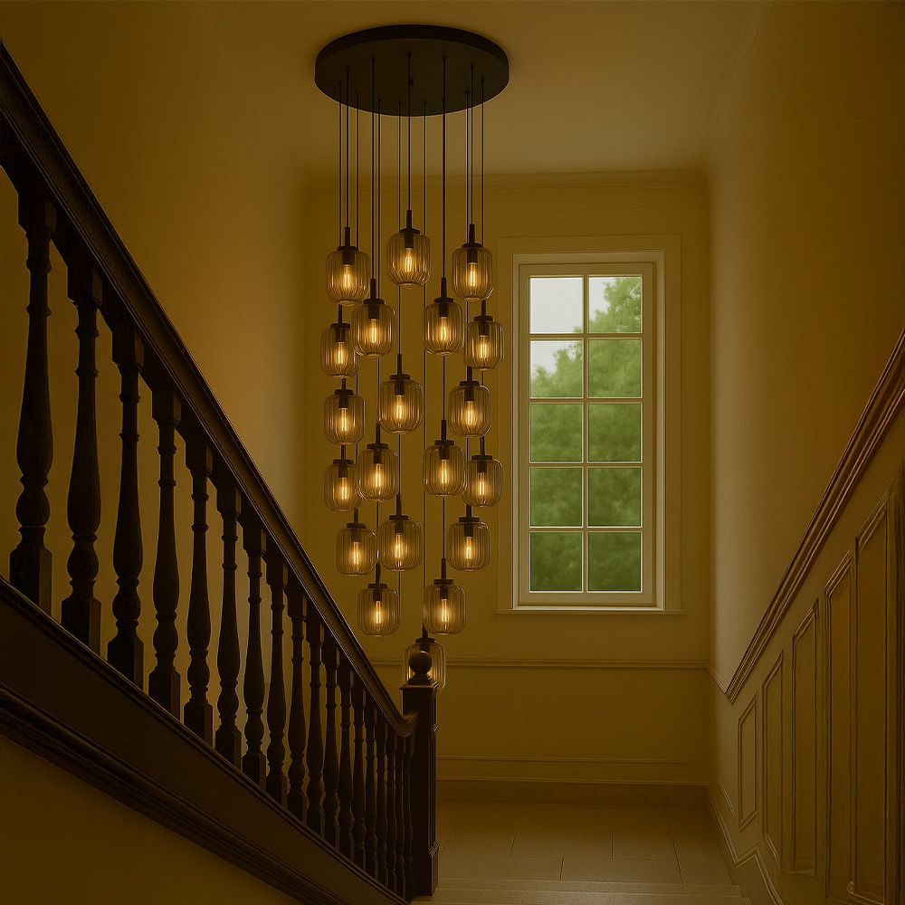s.luce Velo gallery light 20-light Ø 120cm daszek Ø 20cm