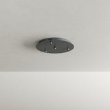 s.luce Velo Baldachin Ø 40cm für 3-flammige Galerieleuchte, elegantes Design in Schwarz