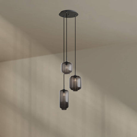 s.luce Velo gallerilampe 3-lys Ø 40cm baldakin Ø 18/20/25cm