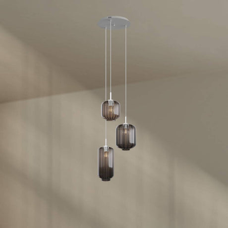 s.luce Velo gallerilampe 3-lys Ø 40cm baldakin Ø 18/20/25cm