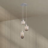s.luce Velo galerielamp 3-lichts Ø 40cm baldakijn Ø 18/20/25cm