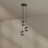 s.luce Velo 3-flammige Galerieleuchte mit elegantem Baldachin, ideal für stilvolle Lichtakzente.