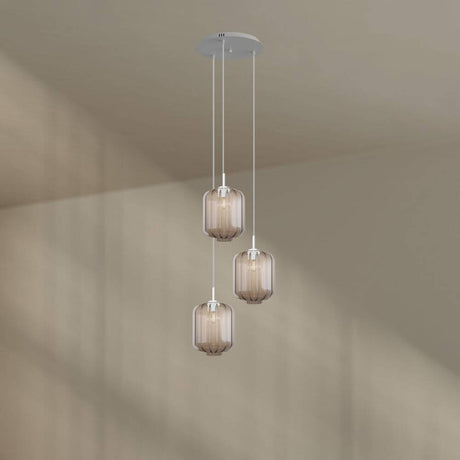 s.luce Velo 3-lys gallerilampe Ø 40cm baldakin Ø 25cm
