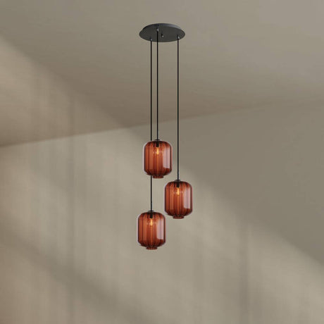 s.luce Velo 3-lys gallerilampe Ø 40cm baldakin Ø 25cm